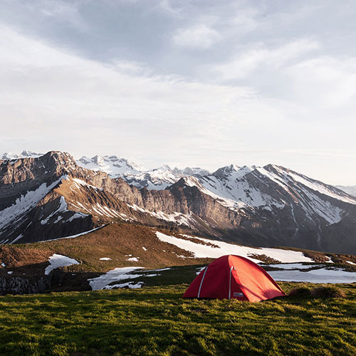 tent in mountain